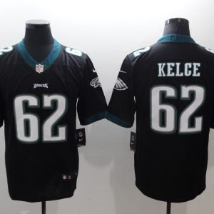Philadelphia Eagles #62 Jason Kelce Black Vapor Untouchable Limited Stitched Jersey