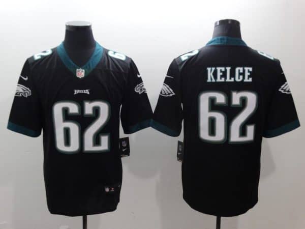 Philadelphia Eagles #62 Jason Kelce Black Vapor Untouchable Limited Stitched Jersey