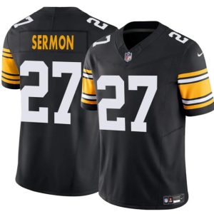 Pittsburgh Steelers #27 Trey Sermon Black 2025 F.U.S.E. Alternate Vapor Untouchable Limited Football Stitched Jersey