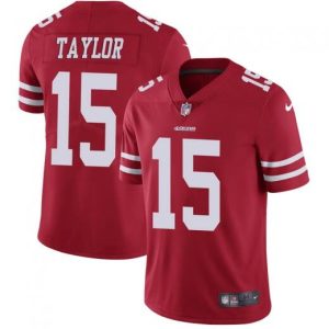 San Francisco 49ers #15 Trent Taylor Red Vapor Untouchable Limited Stitched Jersey