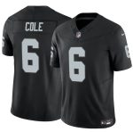 Las Vegas Raiders #6 A.J. Cole Black 2025 F.U.S.E. Vapor Untouchable Limited Stitched Jersey