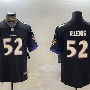 Baltimore Ravens #52 Ray Lewis Black Vapor Untouchable Limited Jersey