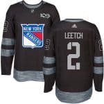 Rangers #2 Brian Leetch Black 1917-2017 100th Anniversary Stitched Jersey