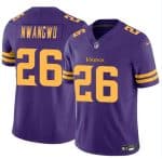 Minnesota Vikings #26 Kene Nwangwu Purple 2023 F.U.S.E. Color Rush Untouchable Limited Stitched Jersey