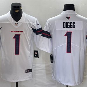 Houston Texans #1 Stefon Diggs White Vapor Untouchable Stitched Jersey