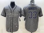 Dallas Cowboys #33 Tony Dorsett Gray With Patch Cool Base Stitched Jersey