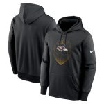 Baltimore Ravens Black Icon Performance Pullover Hoodie