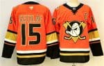 Anaheim Ducks #15 Ryan Getzlaf Orange Black 2024-25 With C Patch Stitched Jersey