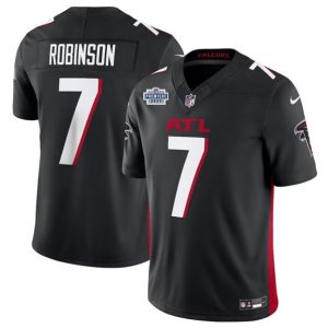 Atlanta Falcons #7 Bijan Robinson Black 2023 F.U.S.E. Prem1ere Patch Vapor Untouchable Limited Stitched Jersey