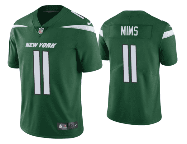 New York Jets #11 Denzel Mims Green Vapor Untouchable Limited Stitched Jersey