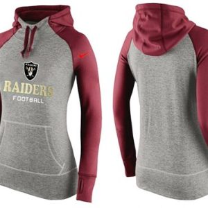 Nike Oakland Raiders Performance Hoodie Grey Red