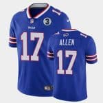 Buffalo Bills #17 Josh Allen Blue With NO.3 Patch Vapor Untouchable Limited Stitched Jersey