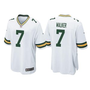 Green Bay Packers #7 Quay Walker White Stitched Football Jersey