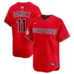 Cleveland Guardians #11 Jose Ramirez Red Alternate Limited Stitched Jersey