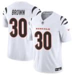 Cincinnati Bengals #30 Chase Brown White 2024 F.U.S.E. Vapor Untouchable Limited Stitched Jersey