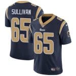 Los Angeles Rams #65 John Sullivan Navy Blue Vapor Untouchable Limited Stitched Jersey