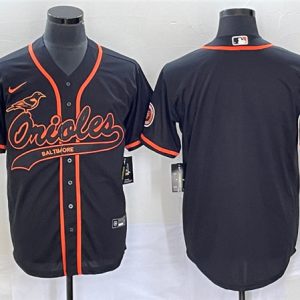 Baltimore Orioles Blank Black Cool Base Stitched Jersey