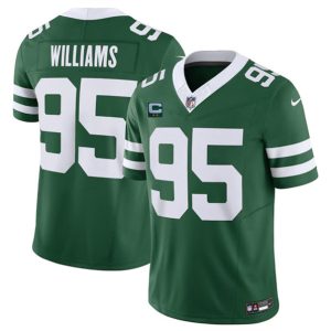 New York Jets #95 Quinnen Williams Green 2024 F.U.S.E. With 2-Star C Patch Vapor Limited Stitched Jersey