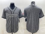 Tampa Bay Buccaneers Blank Gray With Patch Cool Base Stitched Jersey