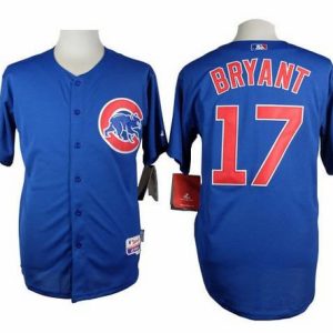 Cubs #17 Kris Bryant Blue Alternate Cool Base Stitched Jersey