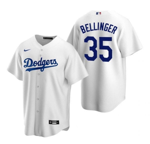 Los Angeles Dodgers #35 Cody Bellinger White Stitched Jersey