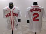 Boston Red Sox #2 Xander Bogaerts White Stitched Jersey