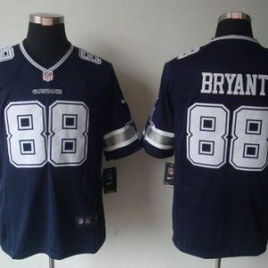 Cowboys #88 Dez Bryant Navy Blue Team Color Stitched Limited Nike Jersey