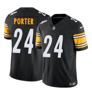 Pittsburgh Steelers #24 Joey Porter Jr. Black 2023 F.U.S.E. Vapor Untouchable Limited Stitched Jersey