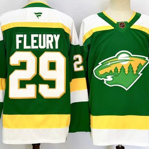 Minnesota Wild #29 Marc-Andre Fleury Green 2024-25 Alternate Stitched Jersey