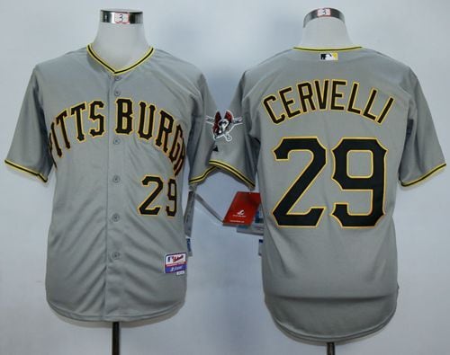 Pirates #29 Francisco Cervelli Grey Cool Base Stitched Jersey