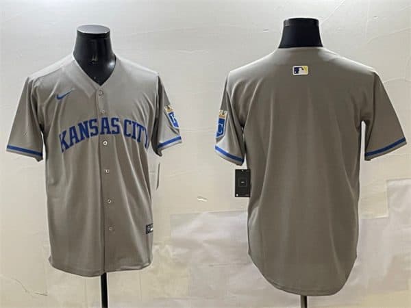 Kansas City Royals Blank Gray 2024 Away Limited Stitched Jersey