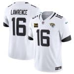 Jacksonville Jaguars #16 Trevor Lawrence White 2025 F.U.S.E. With 4-Star C Patch Vapor Limited Stitched Jersey