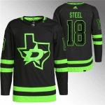 Dallas Stars #18 Sam Steel Black Stitched Jersey