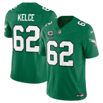 Philadelphia Eagles #62 Jason Kelce Green 2023 F.U.S.E. Vapor Untouchable With C Patch Stitched Jersey