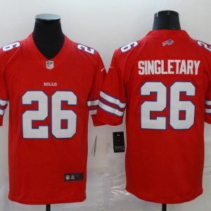 Buffalo Bills #26 Devin Singletary Red Vapor Untouchable Limited Stitched Jersey
