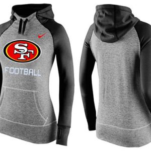 Nike San Francisco 49ers Performance Hoodie Grey Black
