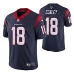 Houston Texans #18 Chris Conley Navy Vapor Untouchable Limited Stitched Jersey