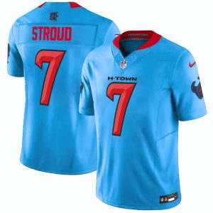 Houston Texans #7 C.J. Stroud Blue 2024 Vapor F.U.S.E. Limited Stitched Jersey