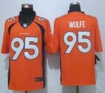 Broncos #95 Derek Wolfe Orange Team Color Stitched New Limited Nike Jersey