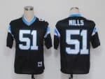 Mitchell And Ness Panthers #51 Sam Mills Black Stitched Jersey