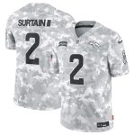 Denver Broncos #2 Patrick Surtain II Arctic Camo 2024 F.U.S.E. Salute To Service Limited Stitched Jersey
