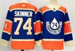 Edmonton Oilers #74 Stuart Skinner Royal 2024-25 Heritage Classic Primegreen Stitched Jersey