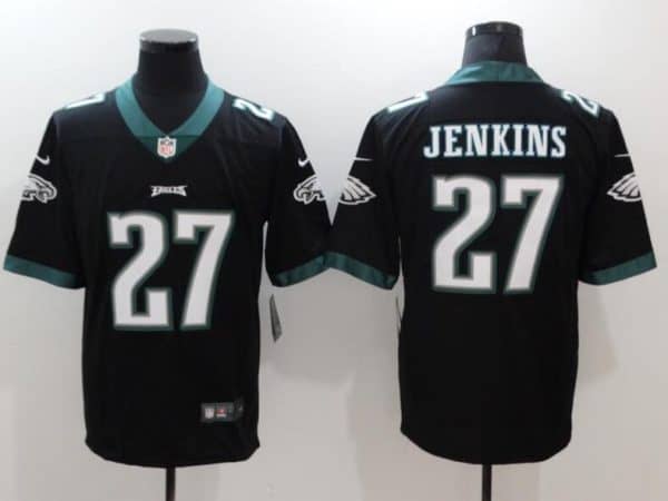 Philadelphia Eagles #27 Malcolm Jenkins Black Vapor Untouchable Limited Stitched Jersey