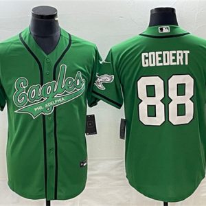 Philadelphia Eagles #88 Dallas Goedert Green Cool Base Stitched Jersey