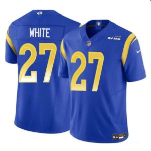 Los Angeles Rams #27 Tre'Davious White Blue 2024 F.U.S.E. Vapor Untouchable Stitched Jersey
