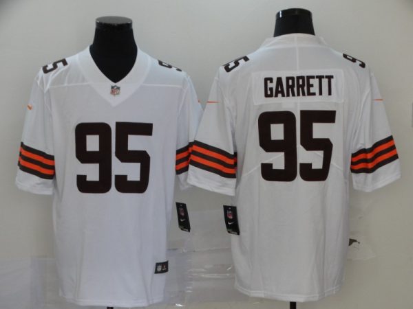 Cleveland Browns #95 Myles Garrett New White Vapor Untouchable Limited Stitched Jersey