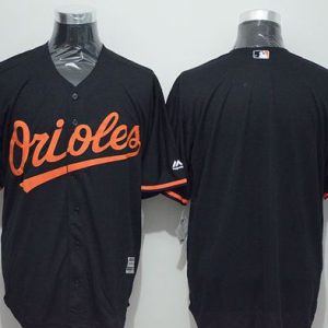 Orioles Blank Black New Cool Base Stitched Jersey