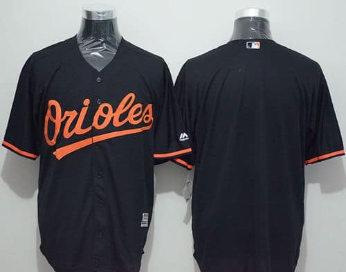 Orioles Blank Black New Cool Base Stitched Jersey