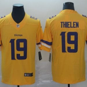 Minnesota Vikings #19 Adam Thielen Gold Inverted Legend Stitched Jersey