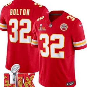 Kansas City Chiefs #32 Nick Bolton Red 2025 F.U.S.E. Super Bowl LIX Patch Vapor Untouchable Limited Stitched Jersey